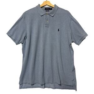 Polo Ralph Lauren Men's Polo Cotton Blue Custom Fit Size XXL
